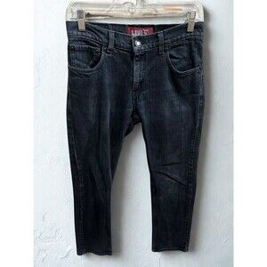 Levi’s 511 Skinny Jeans Womens 16 Dark Wash Stretch Denim Mid Rise Red Tag